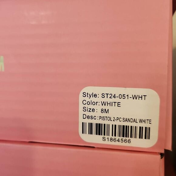 Dolls Kill - Sugar Thrillz Power Play Peep Toe Heels - Women's Size 8 Pistol 2 - Picture 9 of 9